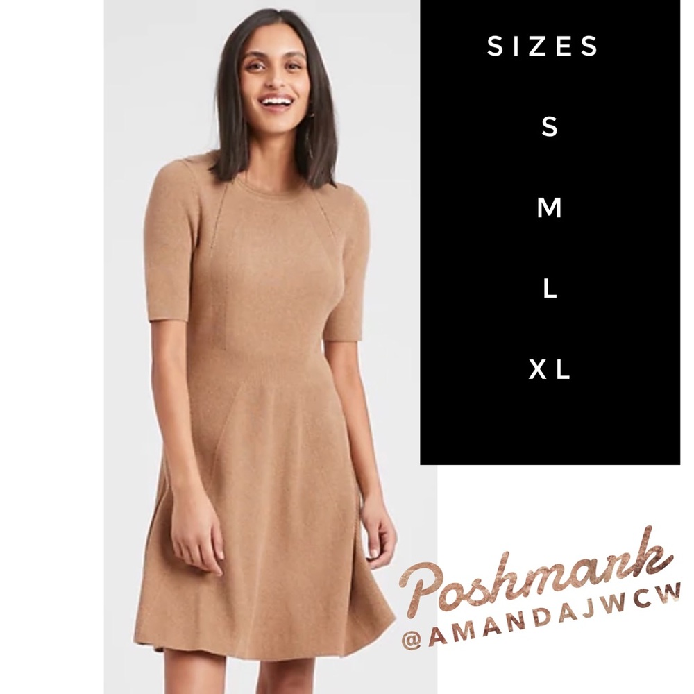Banana Republic Fit-and-Flare Sweater Dress - NWT!
